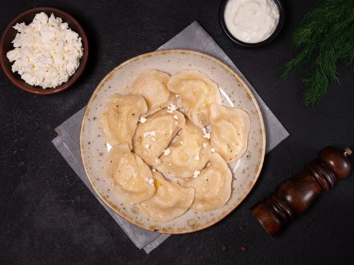 Potato and cheese pierogy (varenyky)