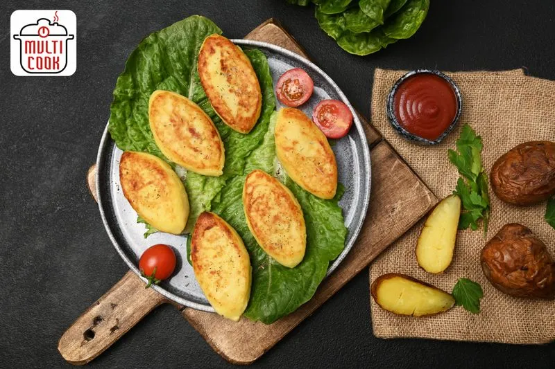 Potato zrazy with chicken