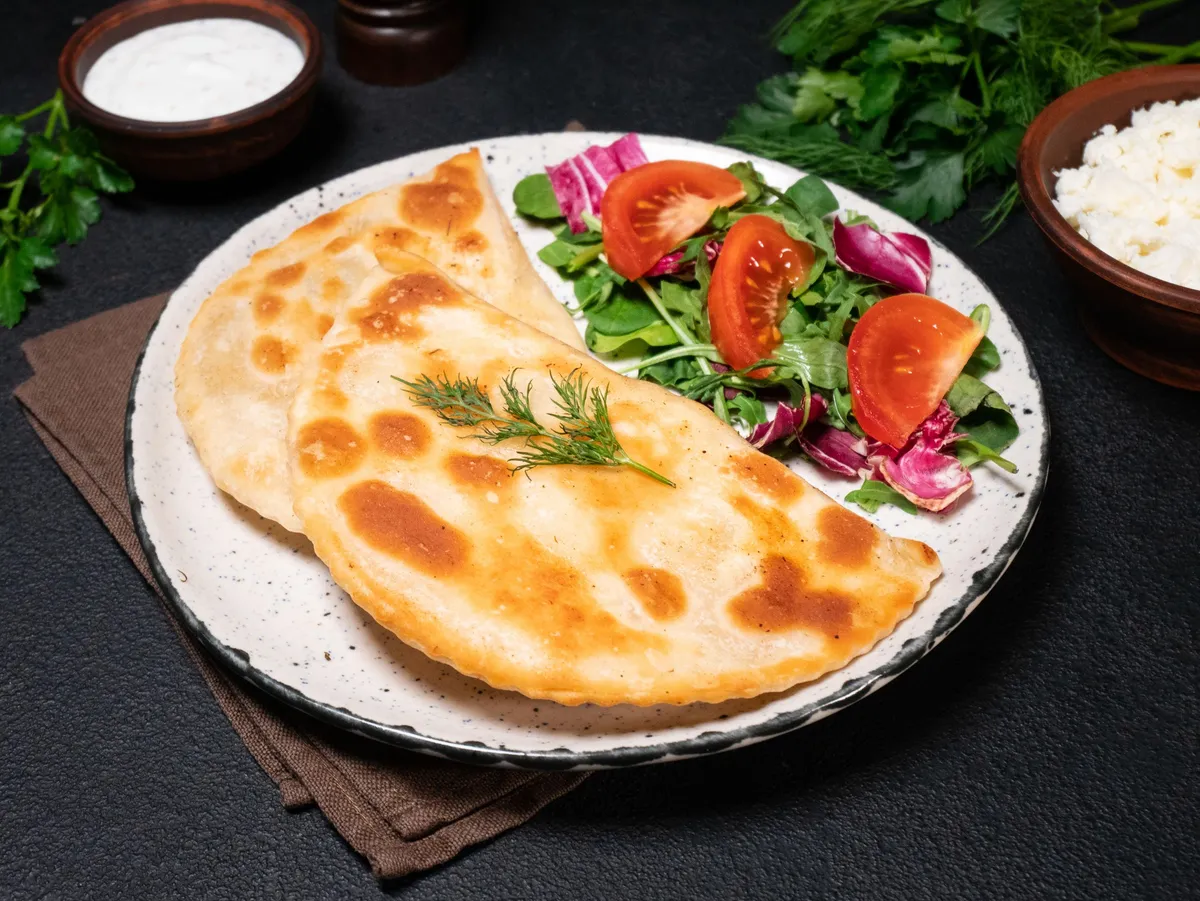 Frozen Cheese and Herbs Chebureki