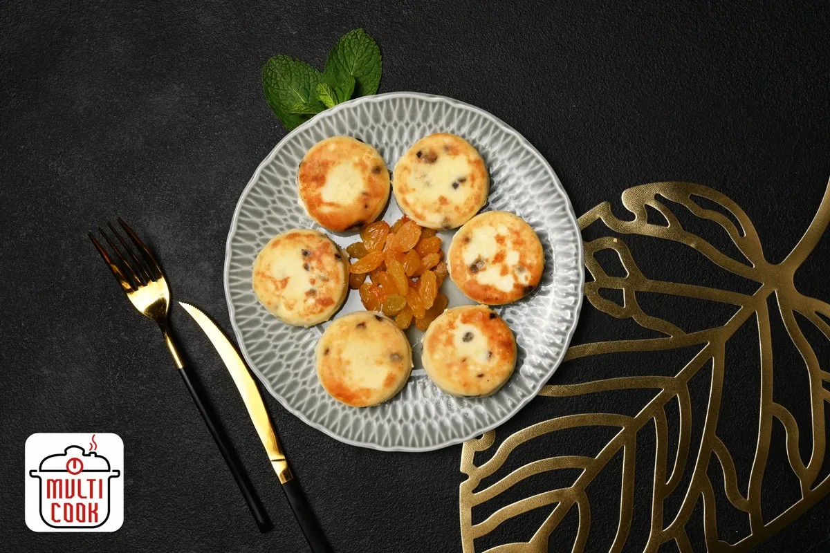 Frozen Syrnyky(Cheese Pancakes) with Raisins