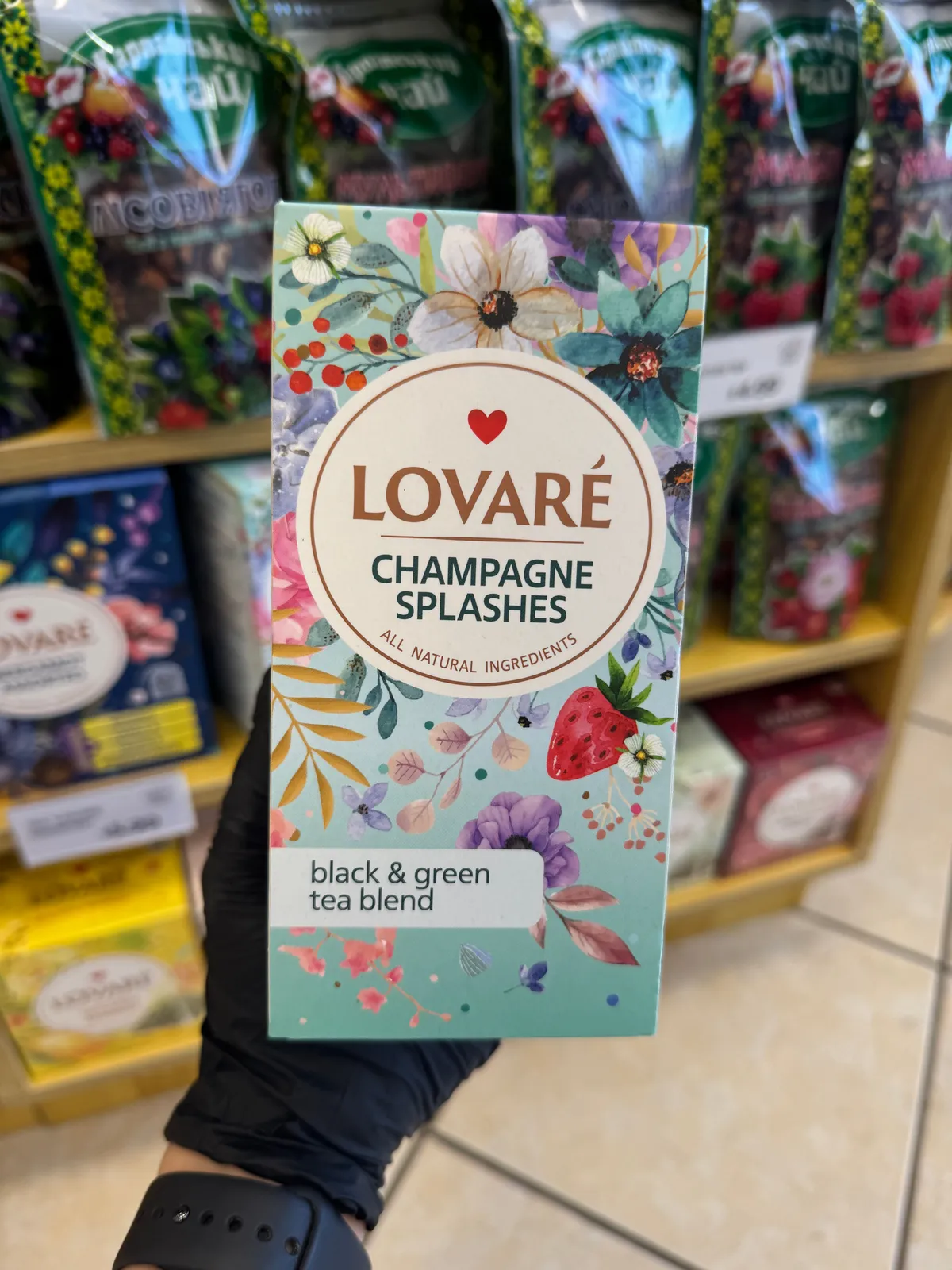 Tea "Lovare" Champagne Splashes 24 Bags Of 2 Gr