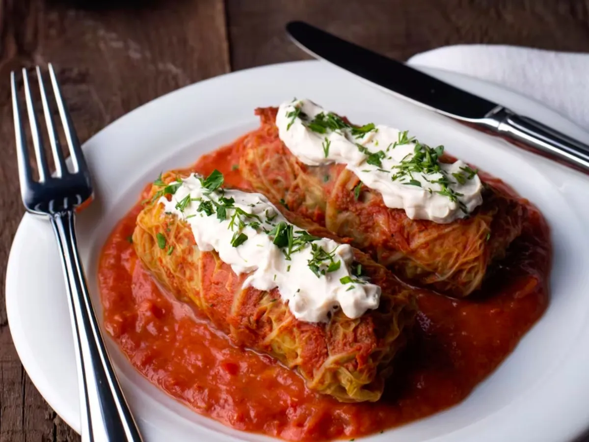 Beef cabbage rolls, ready to eat (lunch), 2 pc in lunchbox