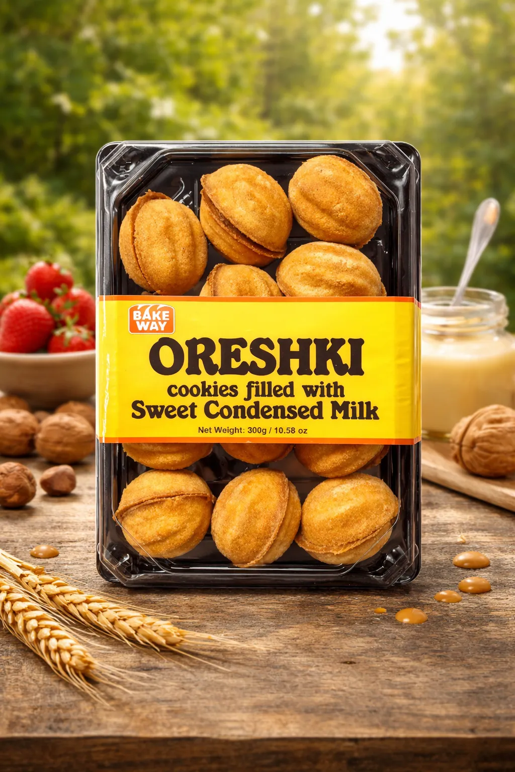 Cookies Oreshki with Sweet Condensed Milk, 300g