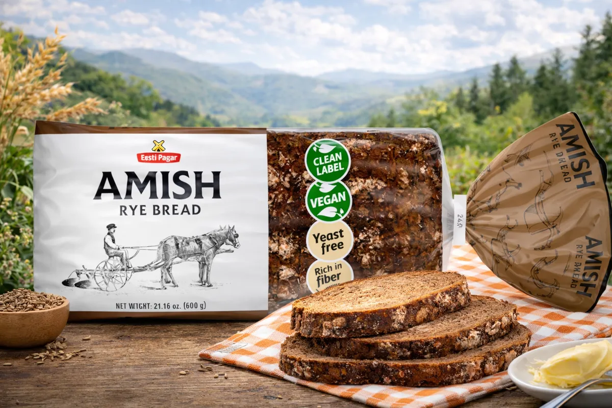 Amish Rye Bread Yeast Free 600g