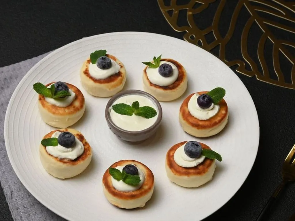 Syrnyky (cheese pancakes)