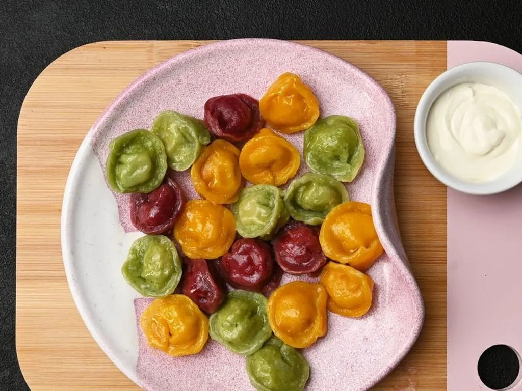 Children’s chicken dumplings (pelmeni)