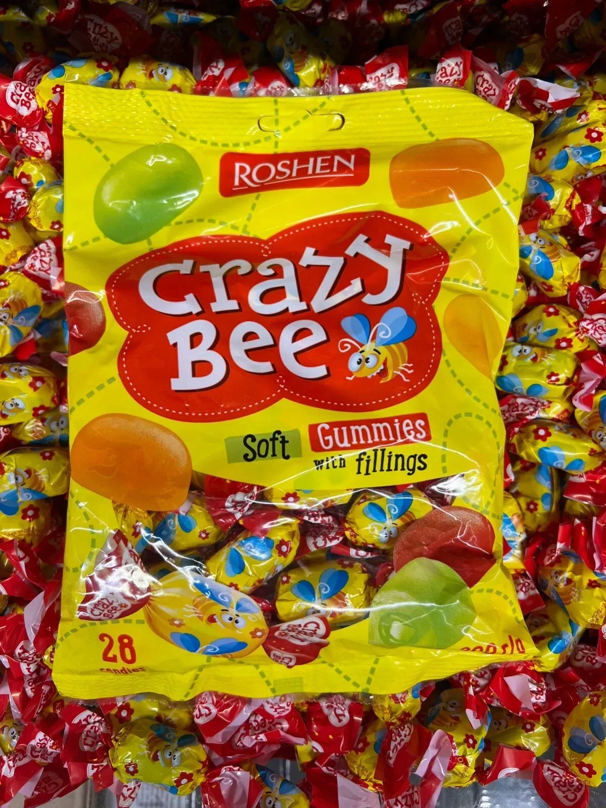 Candy CRAZY BEE Jelly 200g Roshen