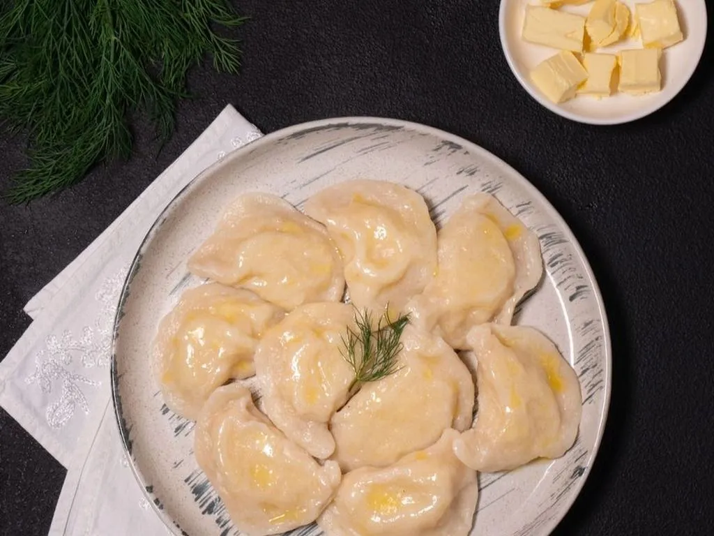 Potato Pierogi with butter