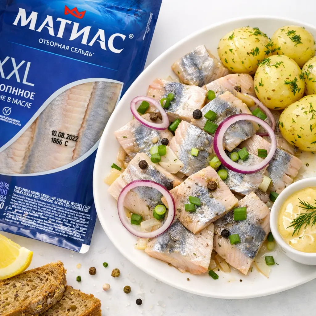 Original Herring Fillet Matias  500g Santa Bremor