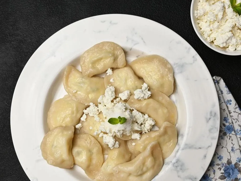 Sweet cheese Pierogi