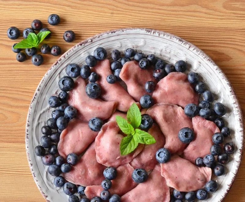 Blueberry pierogy (varenyky)