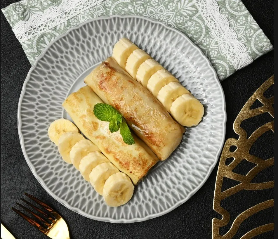 Banana And Condensed Milk Crepes