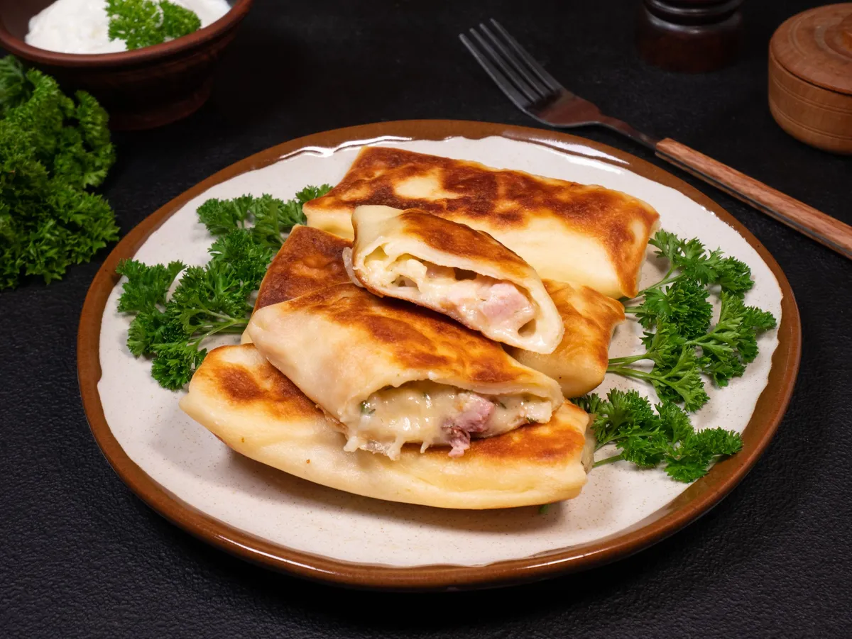 Ham And Cheese Crepes