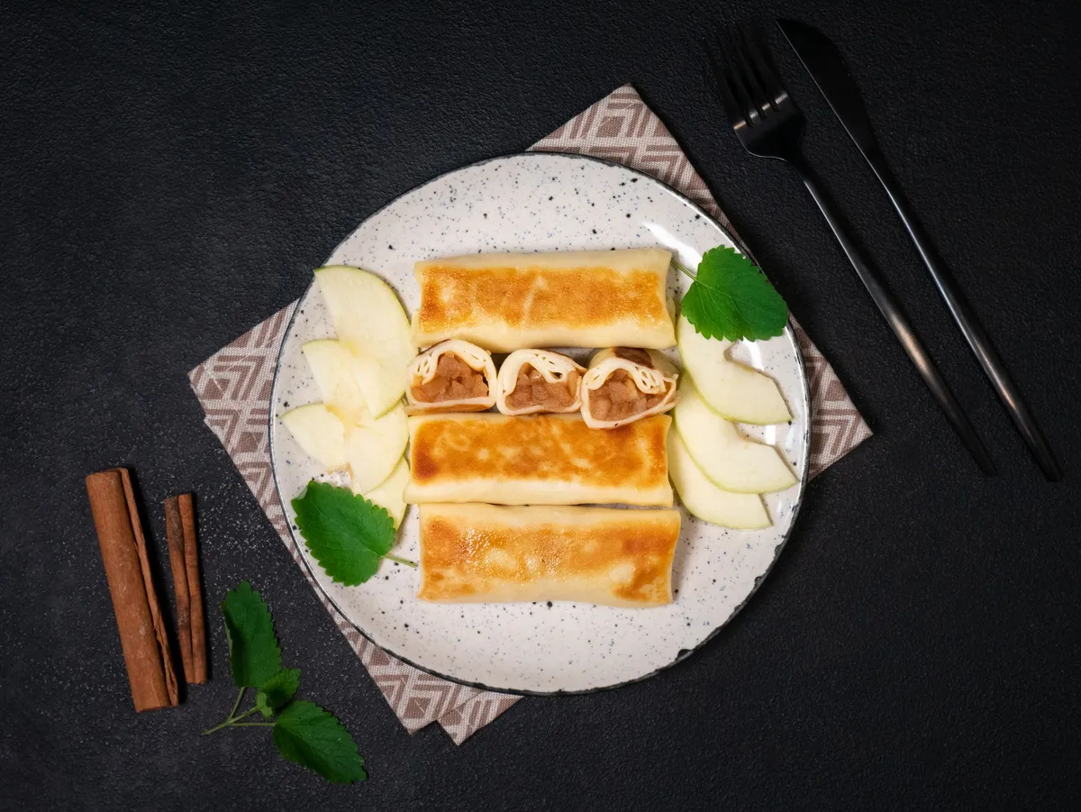 Caramelized Apple Crepes
