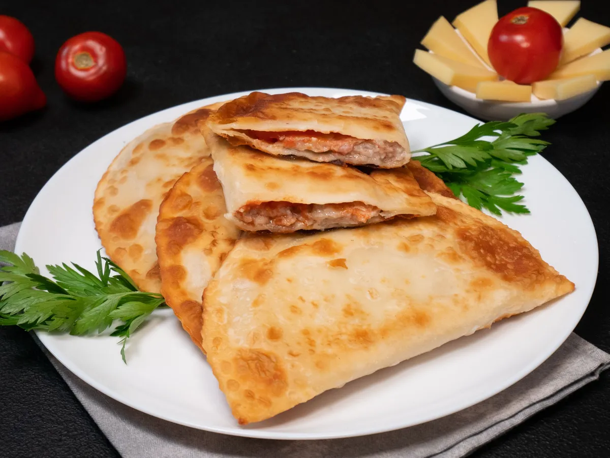Pork, Cheese And Tomato Сhebureki
