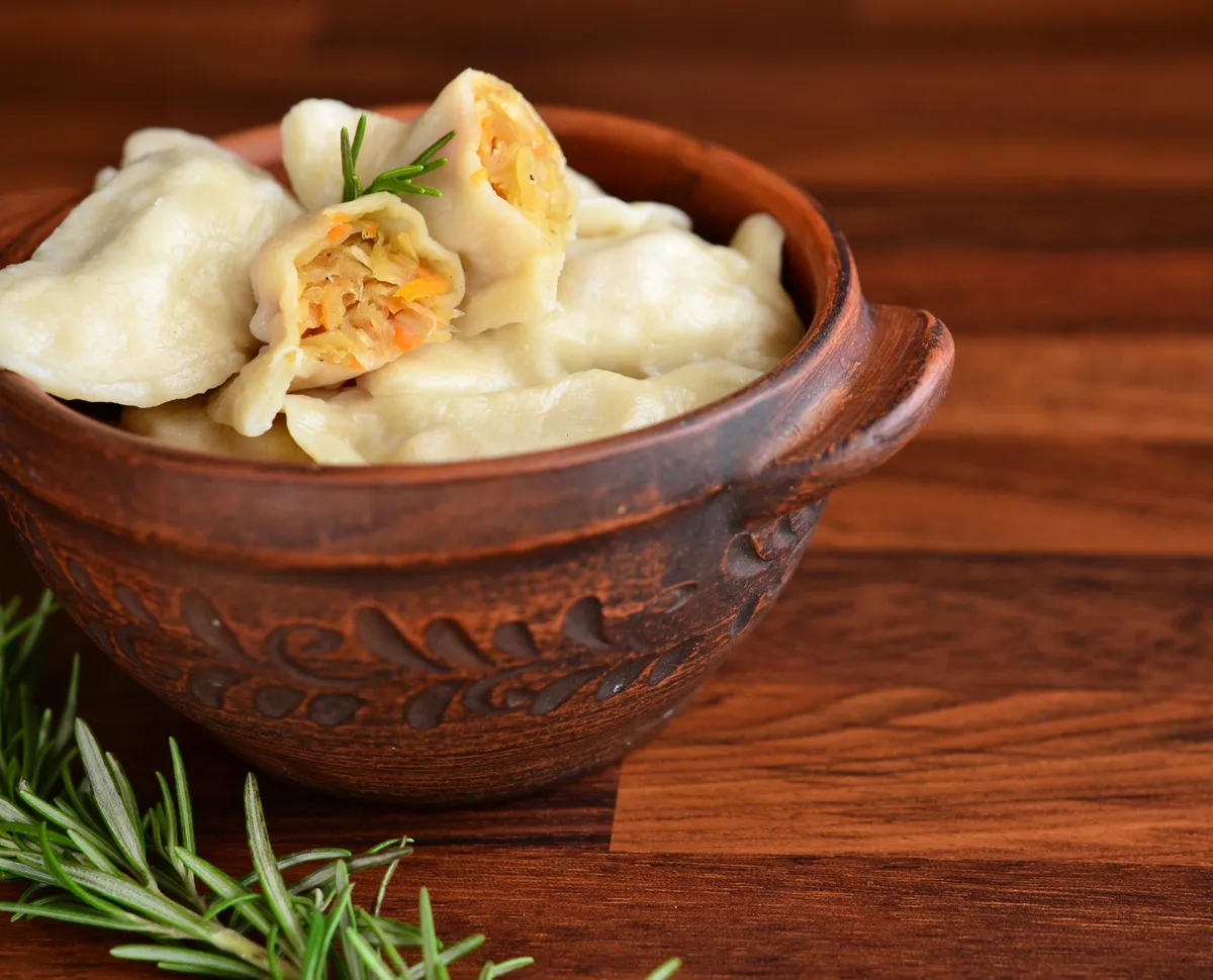 Sauerkraut & Wild Mushroom Pierogi
