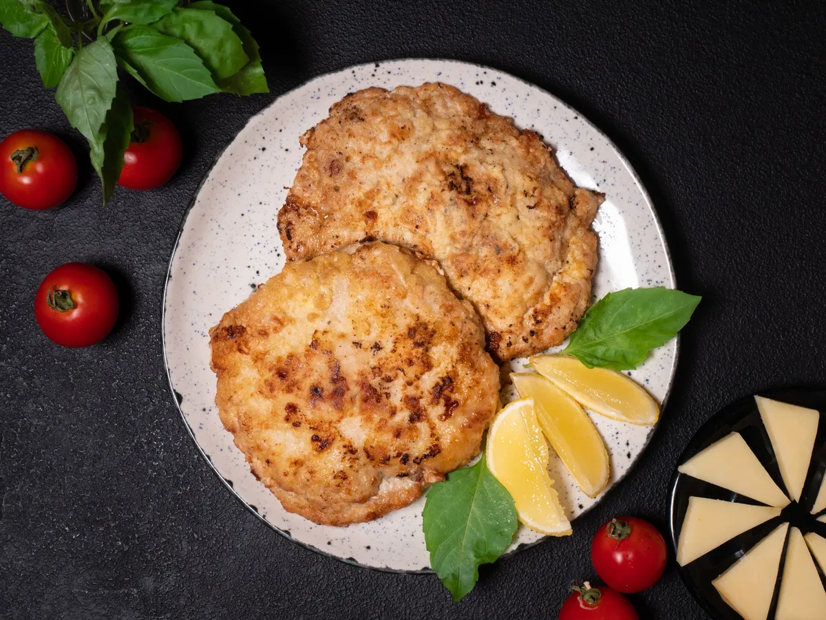Frozen Chop With Cheese And Tomatoes