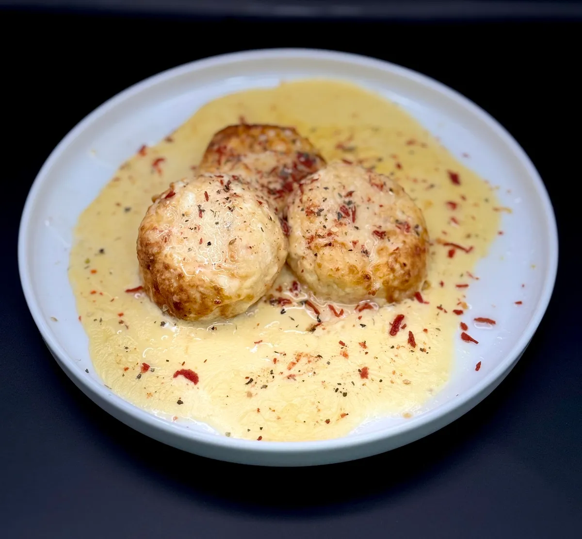 Frozen Syrnyky(Cheese Pancakes) With Parmesan